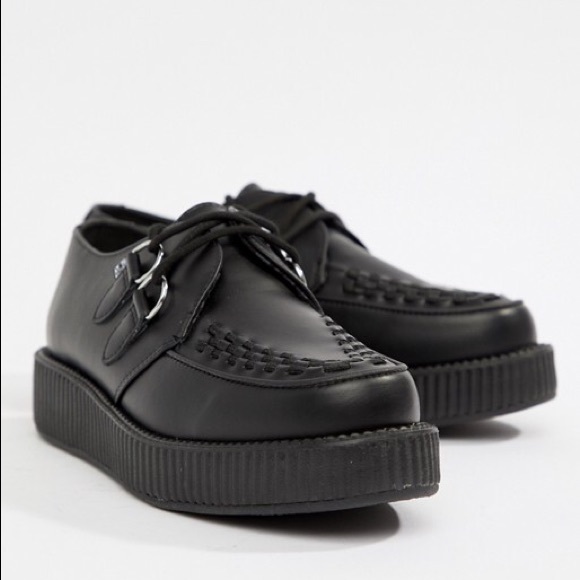 T.U.K Vegan D-Ring Round Viva Creepers size 10 - Picture 4 of 8